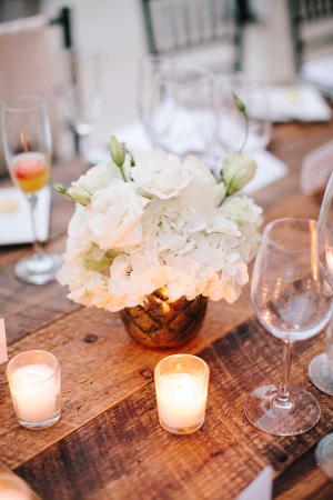 Flowers and Candles Reception Decor Ideas