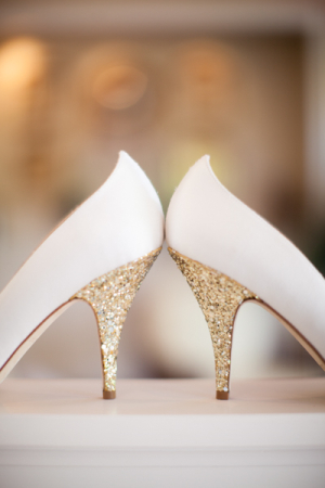 Gold Bridal Heels