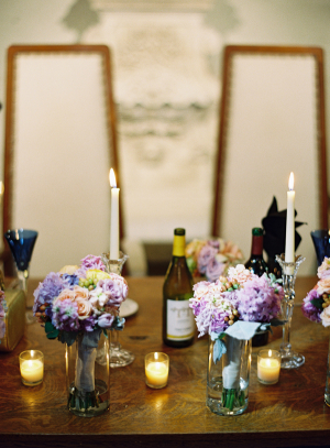 Hydrangea and Rose Floral Reception Decor