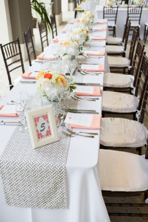 Peach and Yellow Reception