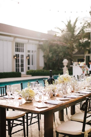 Poolside Reception Table