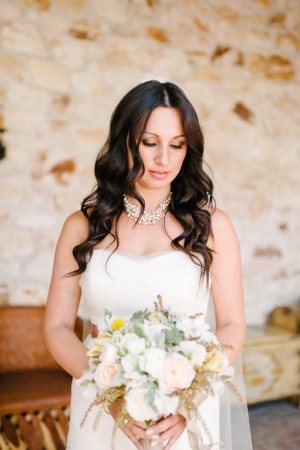 Rose and Dusty Miller Bouquet