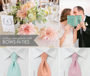 Soft Teal and Peach Wedding Palette