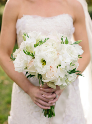 White and Pale Pink Bridal Bouquet