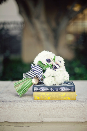 Black and White Ribbon Bouquet
