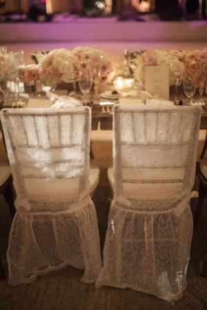 Bride and Groom Lace Chair Covers