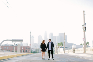 Couple Walking in Downtown Los Angeles
