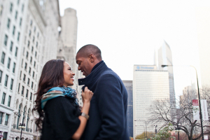 Couple in Downtown Chicago Gerald Carvalho Photography