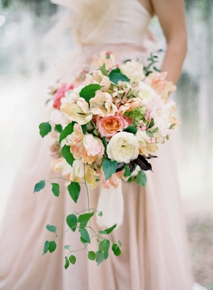 Elegant Pink Cascading Bouquet