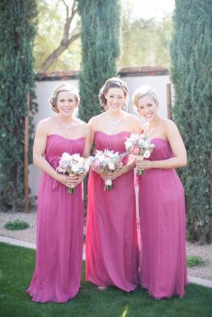 Fuchsia Bridesmaids Dresses