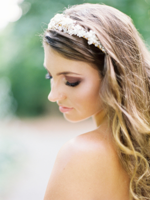 Jeweled Headband Bridal Hair Ideas