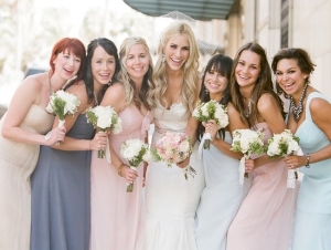Long Pastel Colored Bridesmaids Dresses