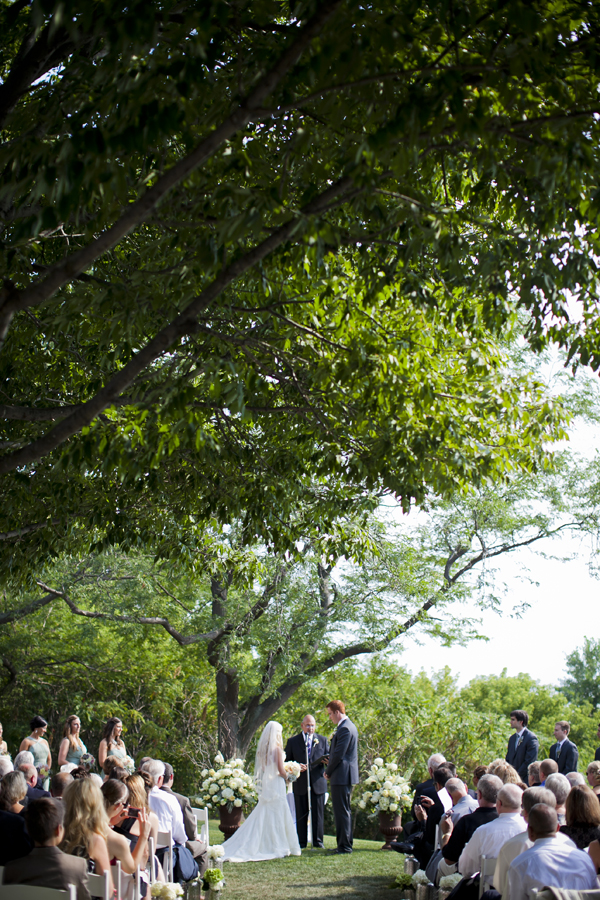 Outdoor Wisconsin Wedding Ceremony