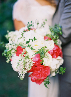 Pink Red and Cream Bouquet