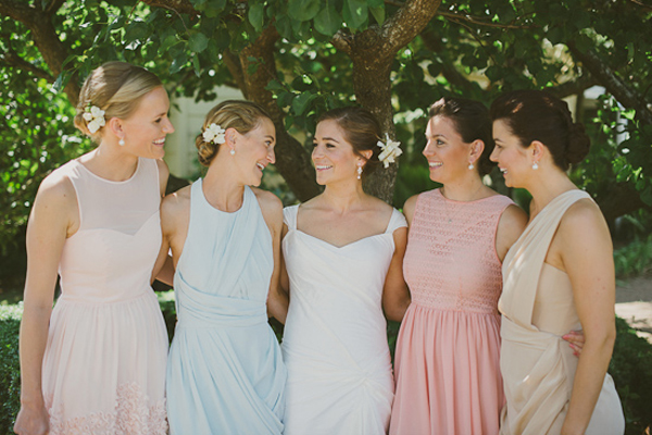 Pretty Pastel Bridesmaids Dresses