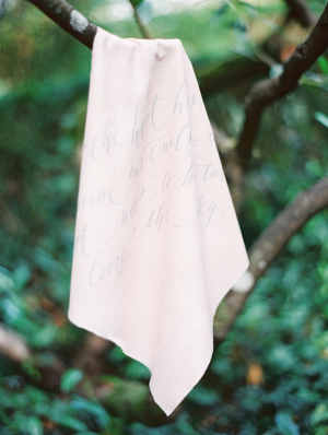 Sheet With Calligraphy on Branch