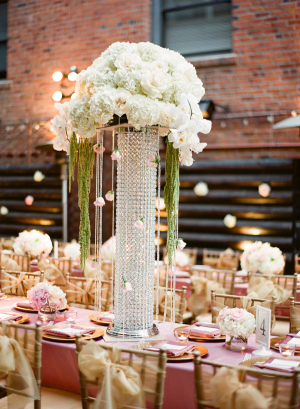 Tall Jeweled Vases Reception Centerpieces