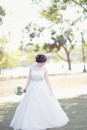 Wedding Gown With Ball Skirt