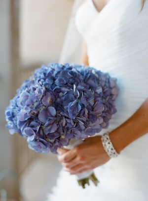 Blue Hydrangea Bridal Bouquet