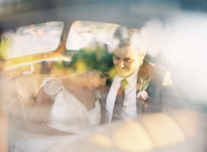 Couple in Vintage Limo