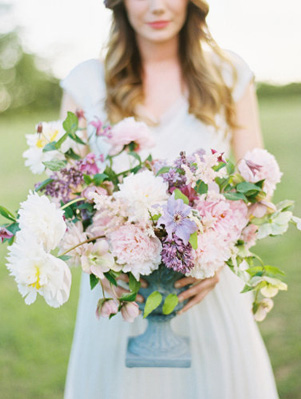 Pink, Purple And White Floral Arrangement