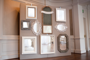 Framed Mirror Reception Table Assignments