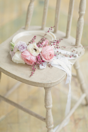Pastel Flower Belt for Bridal Gown