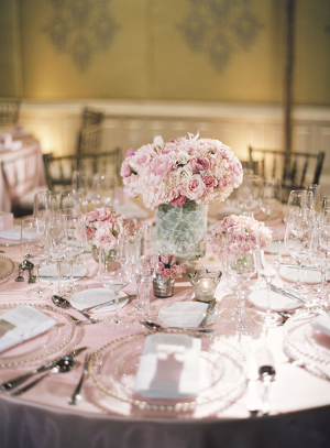 Pink and White Reception Decor Ideas
