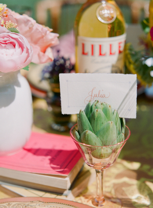 Place Card in Succulent