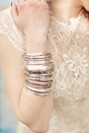 Silver Bangles Bridal Jewelry