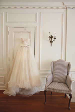 Sophisticated Beaded and Tulle Wedding Gown