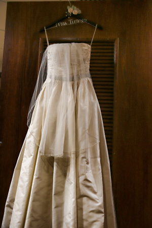 Strapless Cream Wedding Gown