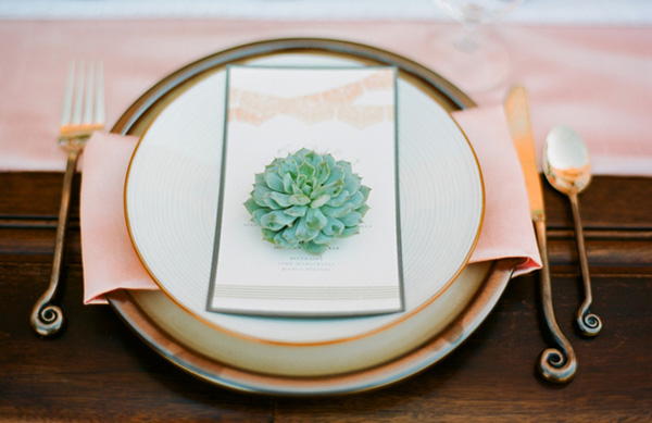 Succulent Place Setting