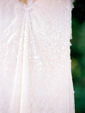 Beading Details on Wedding Gown