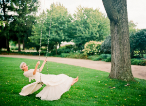 Bride on Swing