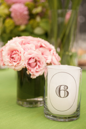Candle Reception Table Numbers