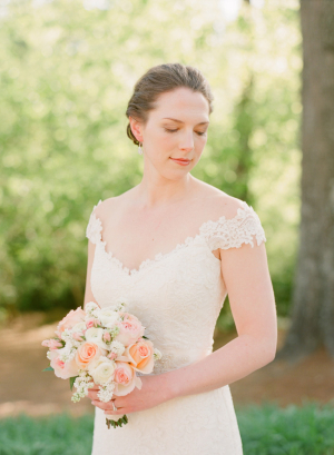 Cap Sleeve Lace Wedding Gown