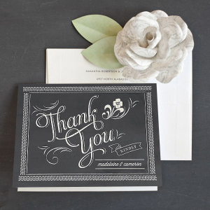 Chalkboard Thank You Note