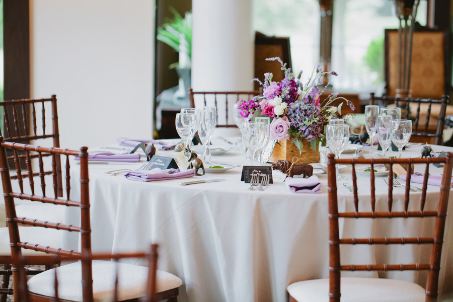 Classic Purple Wedding Reception