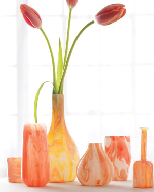 DIY Marbled Vases
