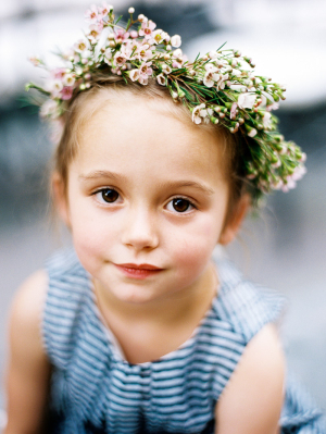 Flower Girl with Wreath