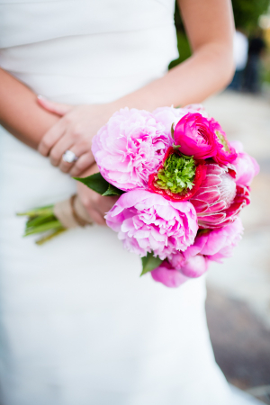 Hot Pink Bridal Bouquet