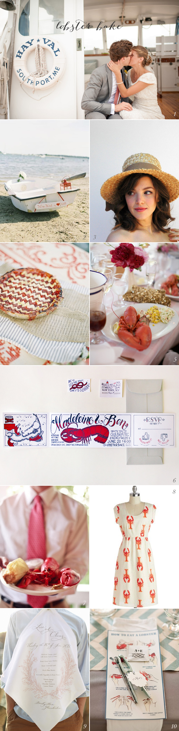 Lobster Bake Wedding Ideas