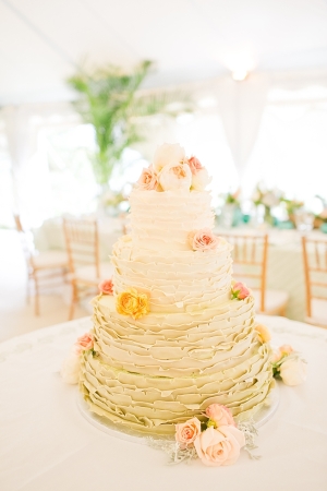 Ombre Frosted Wedding Cake