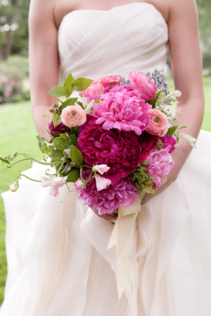 Pink Green and Fuchsia Bouquet