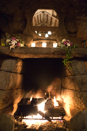 Stone Fireplace and Mantel
