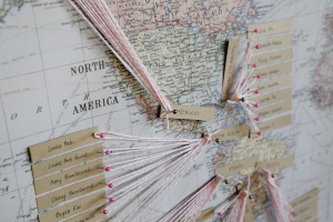 String Art Map Guest Book