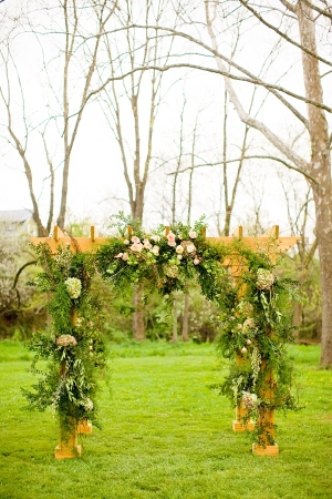 Wedding Arbor with Greenery