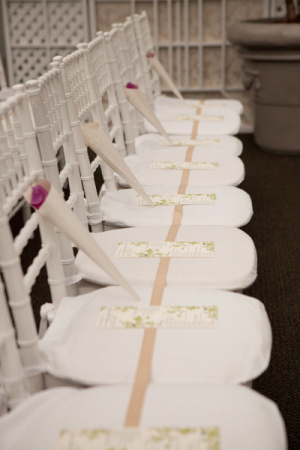 White Chiavari Ceremony Chairs