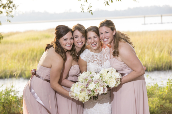 Blush Colored Bridesmaids Dresses